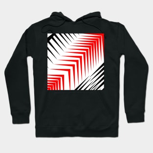 Red and white abstract Hoodie